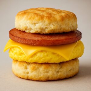 Baloney Egg & Cheese Biscuit